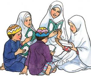 兒童學讀古蘭經