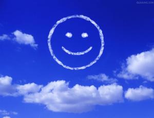 信士的臉上總會掛著微笑