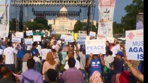 美國穆斯林發動集會譴責日益高漲的伊斯蘭恐懼症