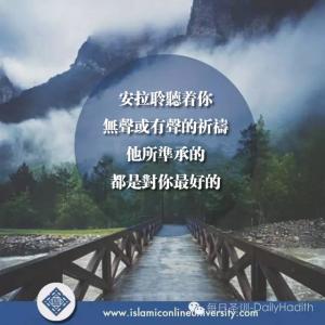 安拉所准承的祈禱都是對你最好的