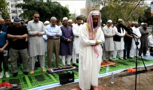 上水清真寺地盤 昨舉行首次聚禮