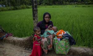 圖片中的羅興亞難民