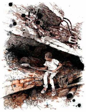  加沙Shujaiya區的塵土