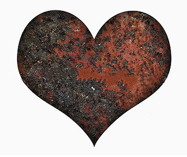 心就像鐵一樣會生銹