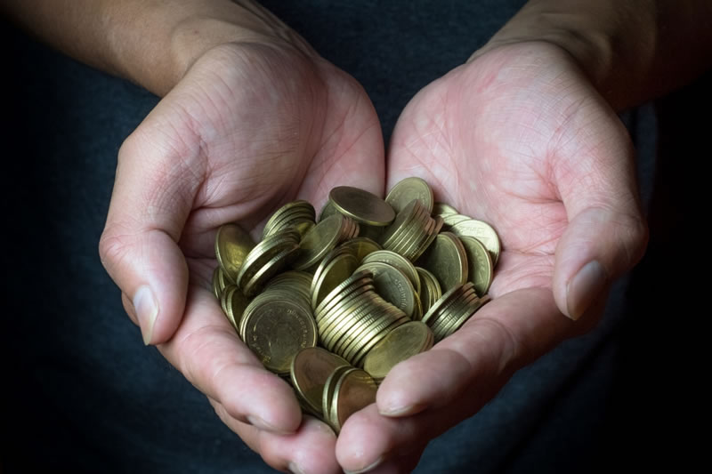 施捨不在於錢而在於心