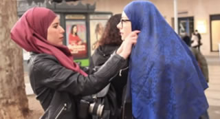 巴黎政治大學開展女生蓋頭日