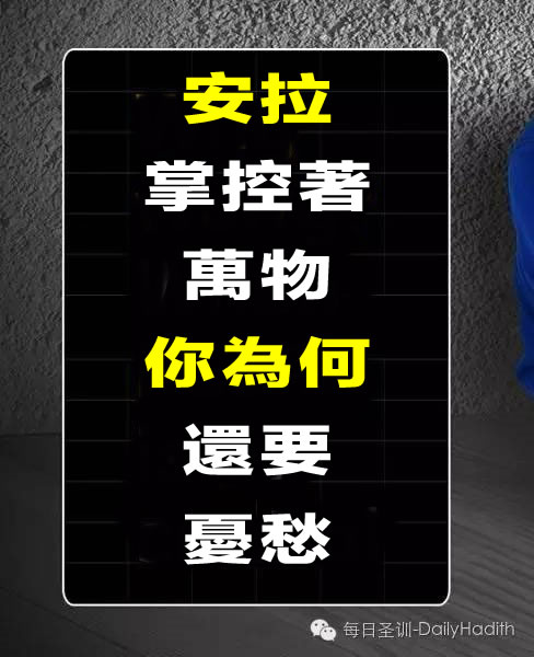 安拉掌控著萬物，你為何還要憂愁